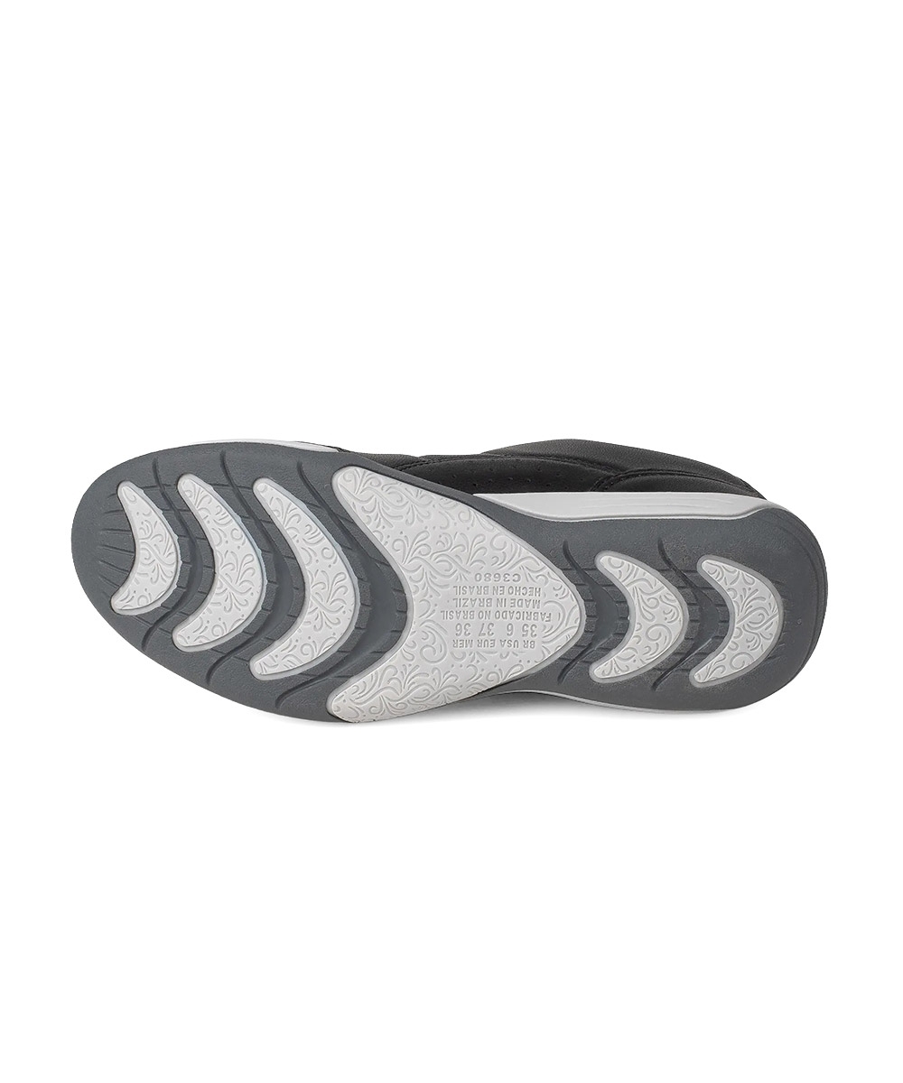 Tênis Feminino Kolosh Casual Ziper Preto