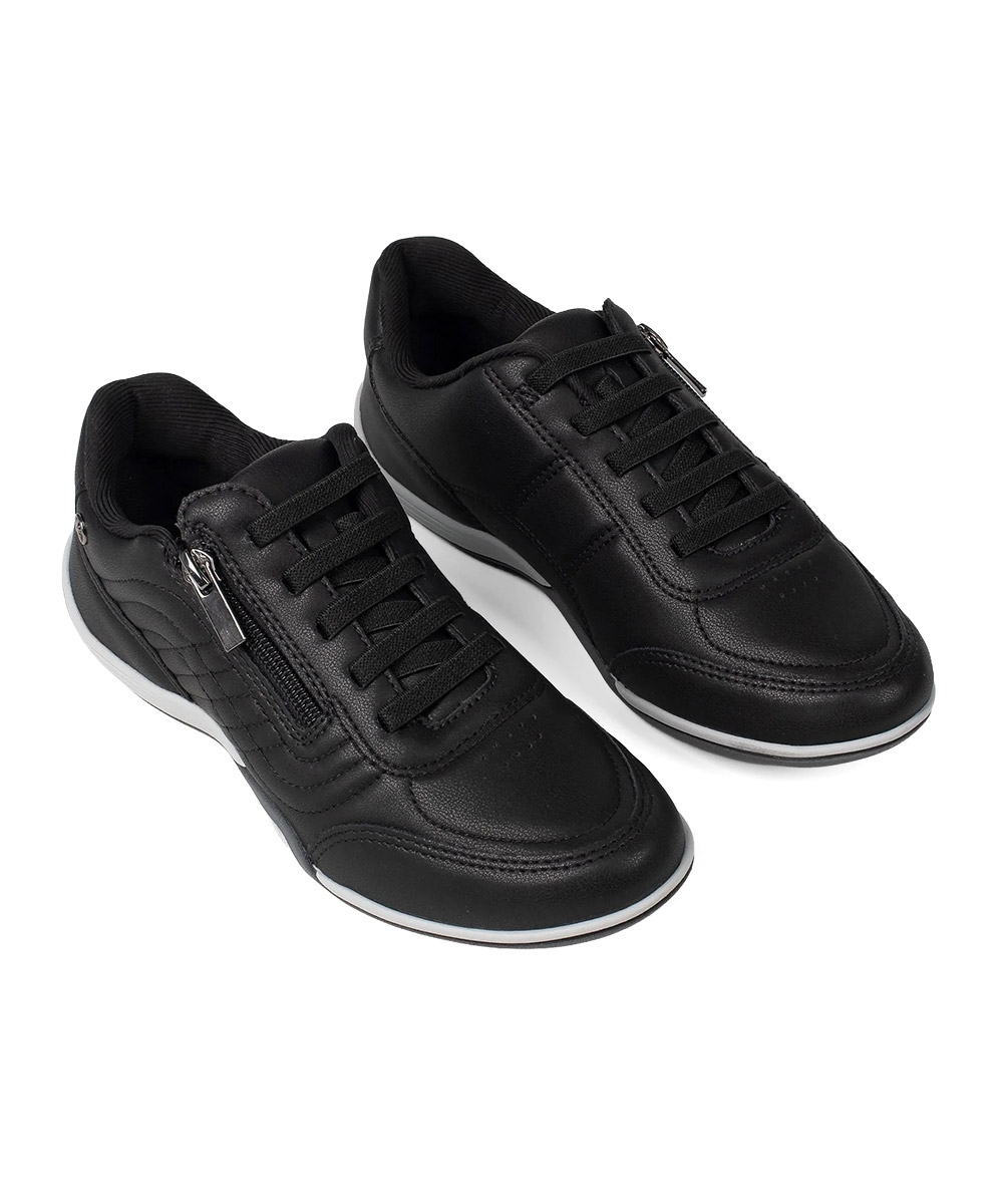 Tênis Feminino Kolosh Casual Ziper Preto