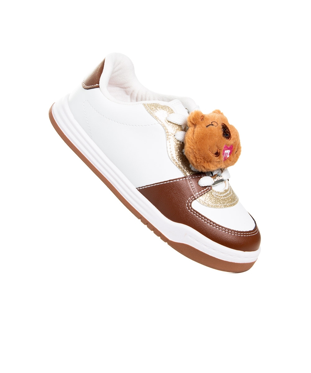 Tênis Infantil Molekinha Capivara Branco/bege