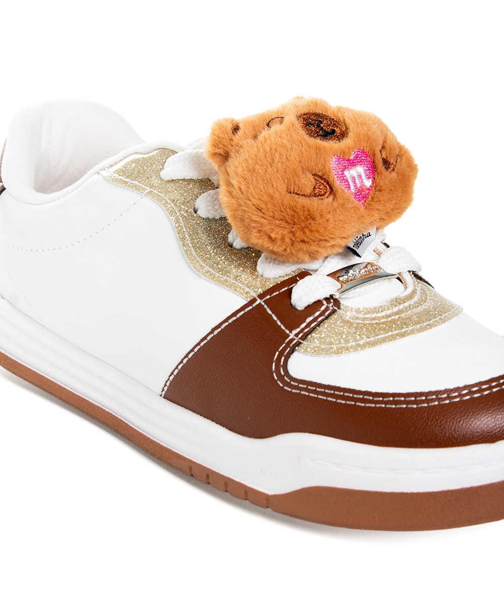Tênis Infantil Molekinha Capivara Branco/bege