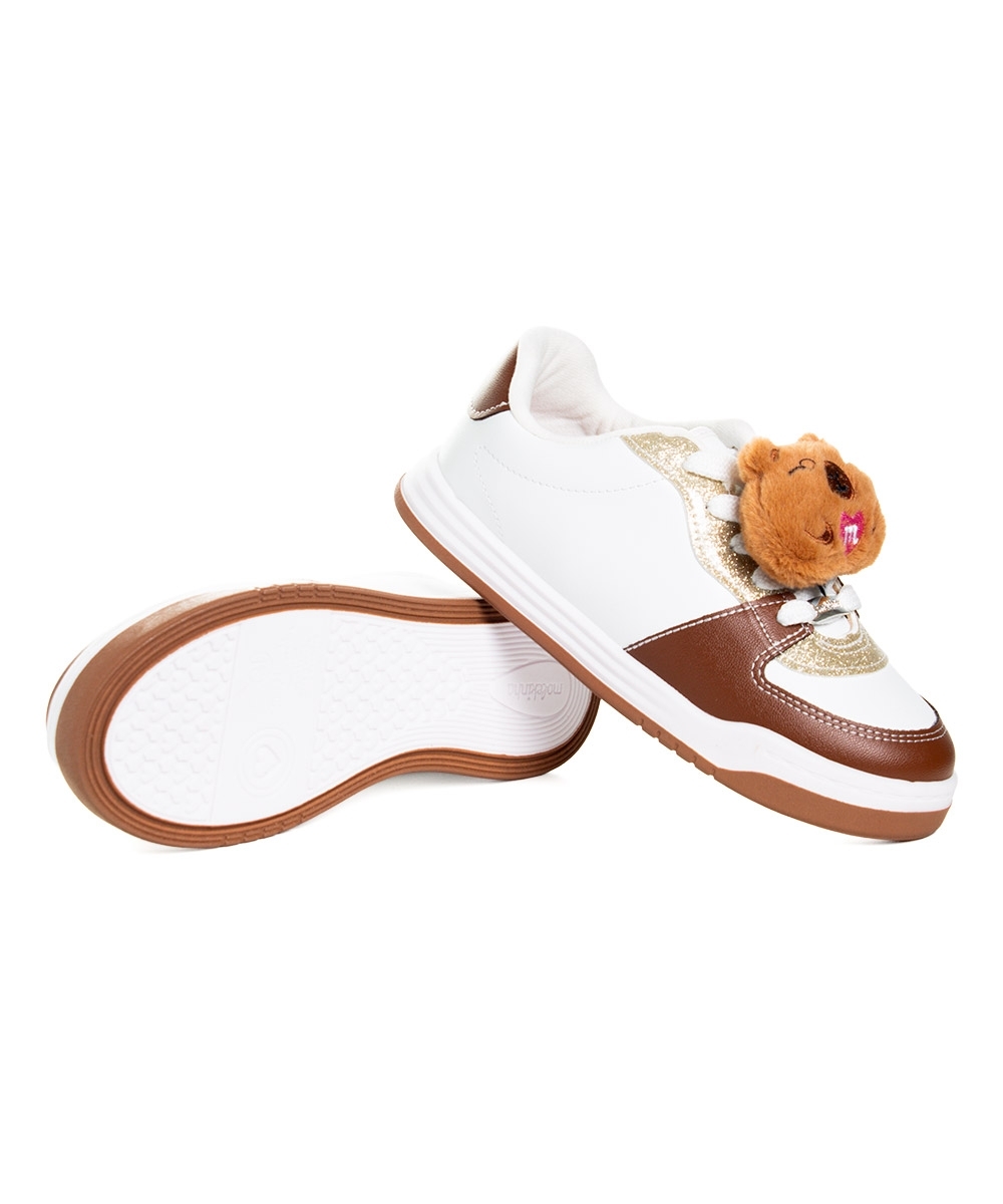 Tênis Infantil Molekinha Capivara Branco/bege
