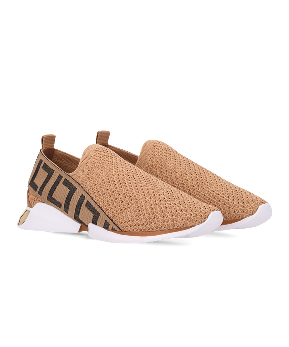 Tênis Feminino Luz Da Lua Knit Bege