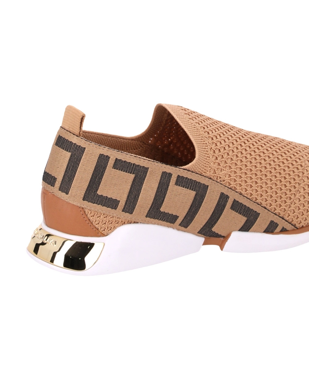 Tênis Feminino Luz Da Lua Knit Bege