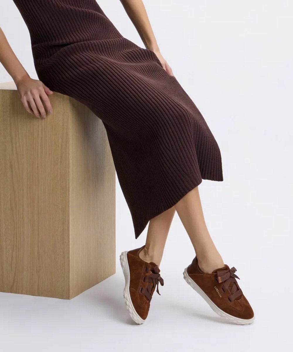 Tênis Feminino Luz Da Lua Saara Couro Marrom