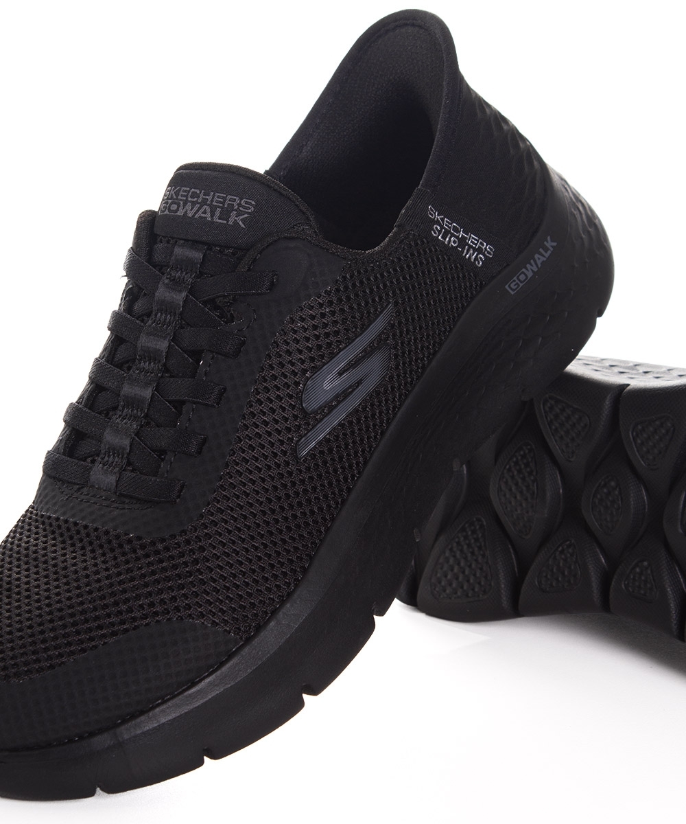 Tênis Feminino Skechers Go Walk Flex Slip-ins Preto