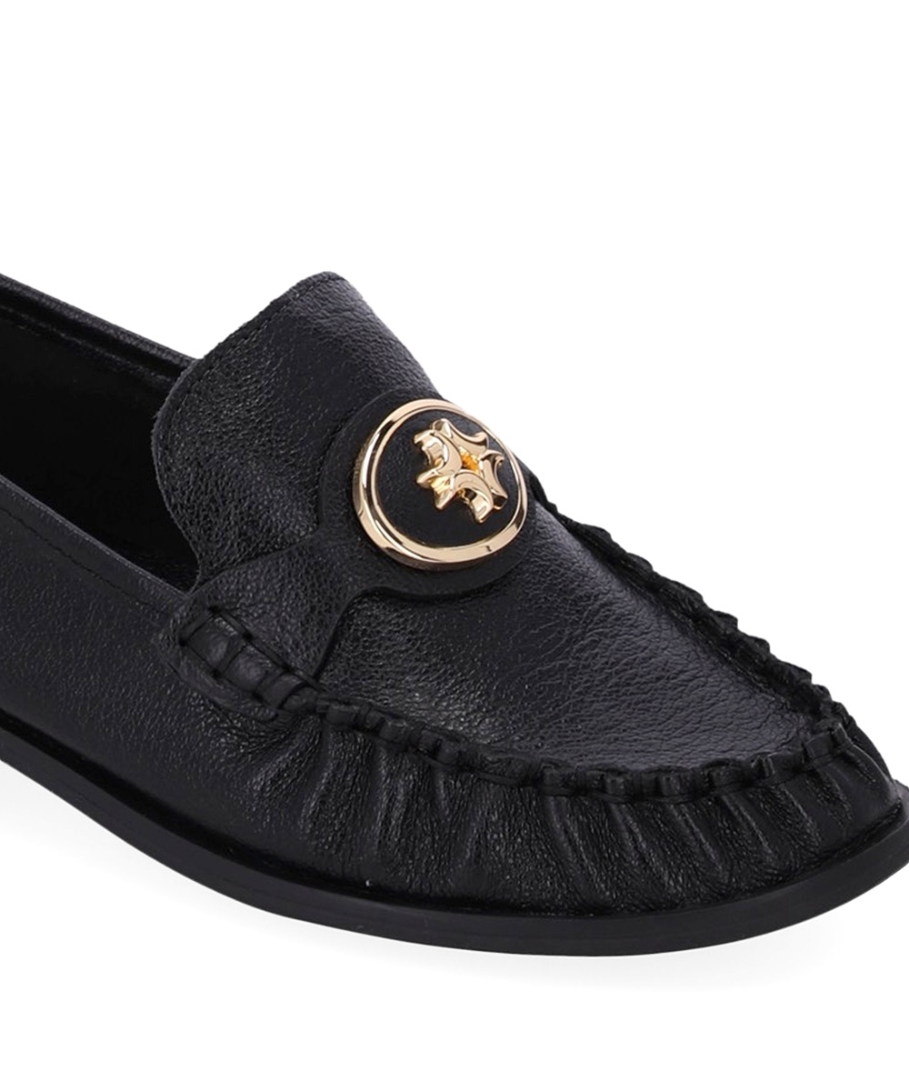 Mocassim Feminino Luz Da Lua Couro Atacama Preto