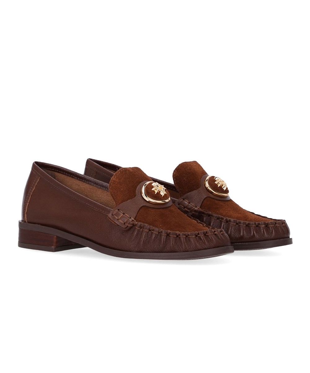 Mocassim Feminino Luz Da Lua Couro Atacama Marrom