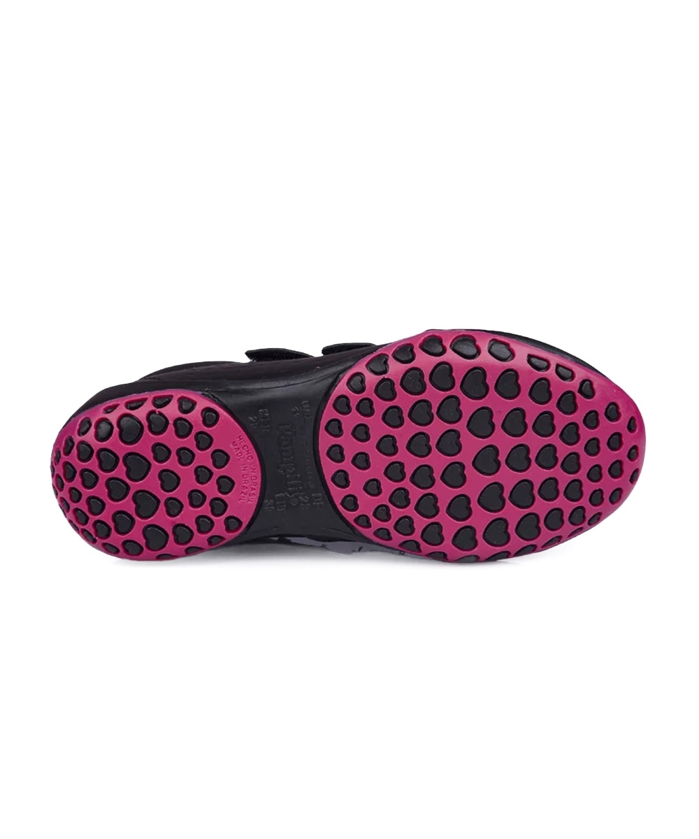 Tênis Infantil Pampili Honey Escolar Preto/pink