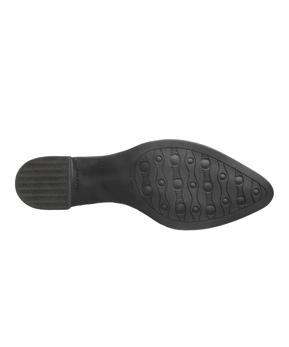 Bota Feminina Pegada Salto Bloco Baixo Couro Preto