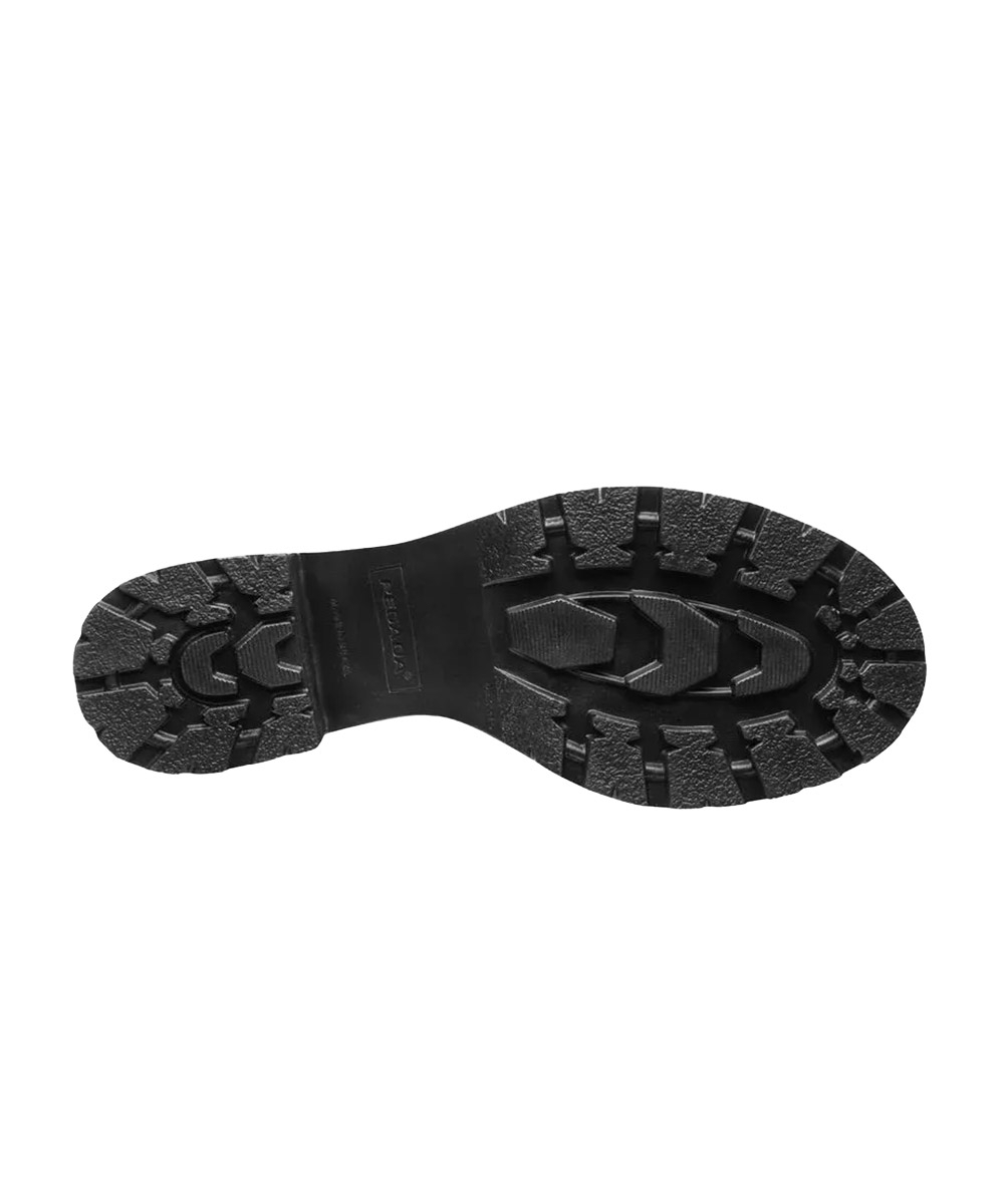 Bota Feminina Pegada Salto Bloco Couro Preto