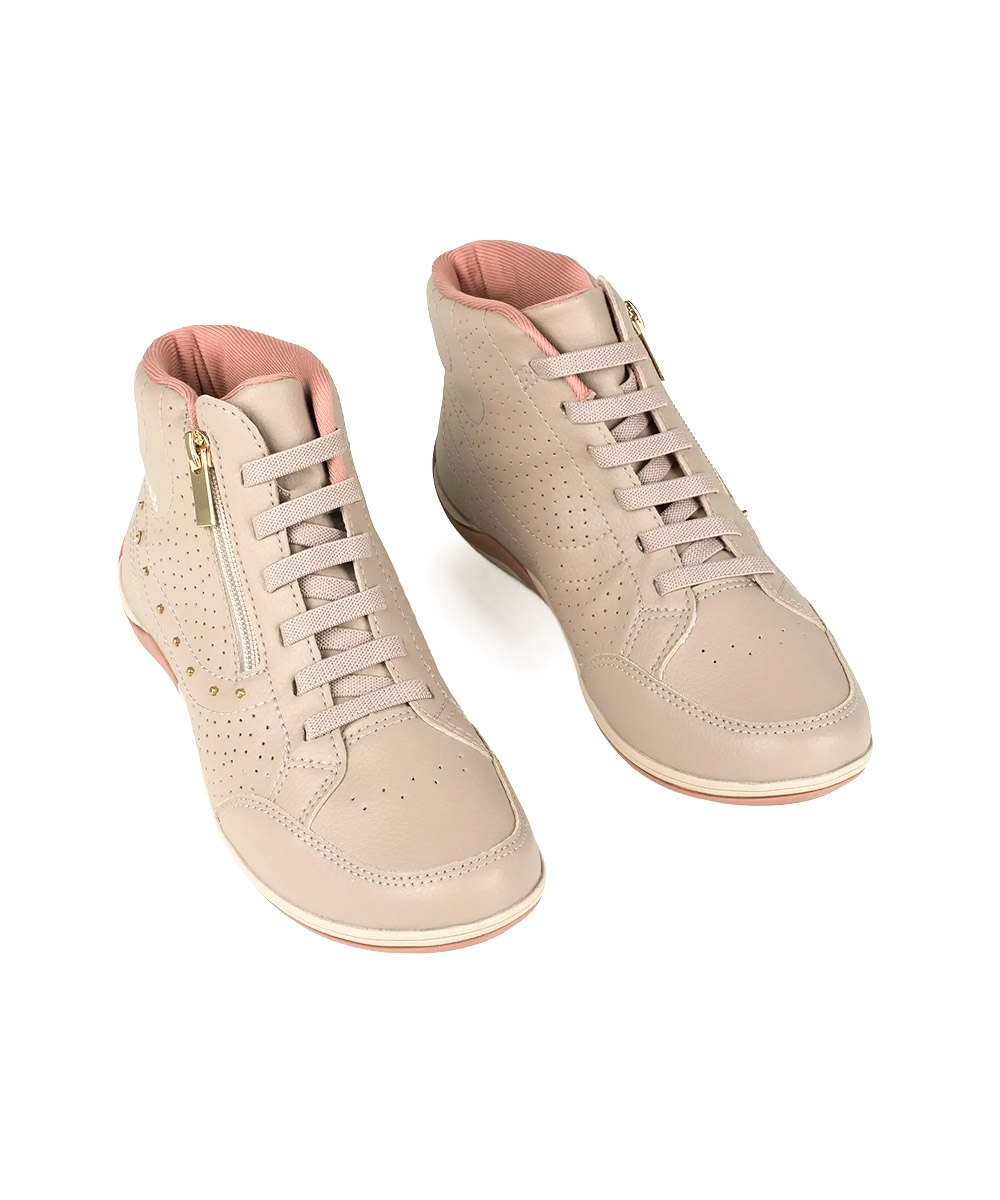 Tênis Feminino Kolosh Cano Alto Gel BEGE