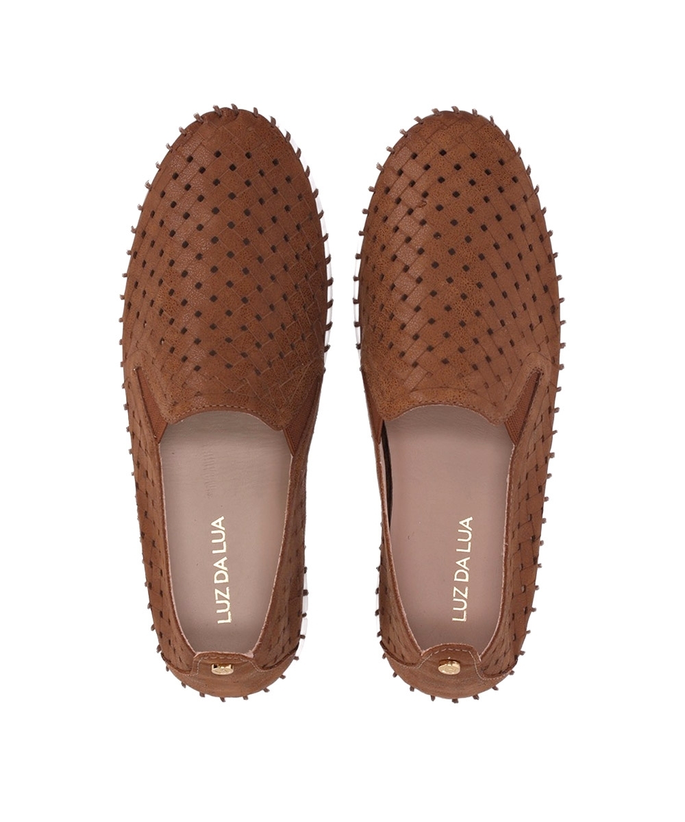 Tênis Feminino Luz Da Lua Toscana Couro Marrom