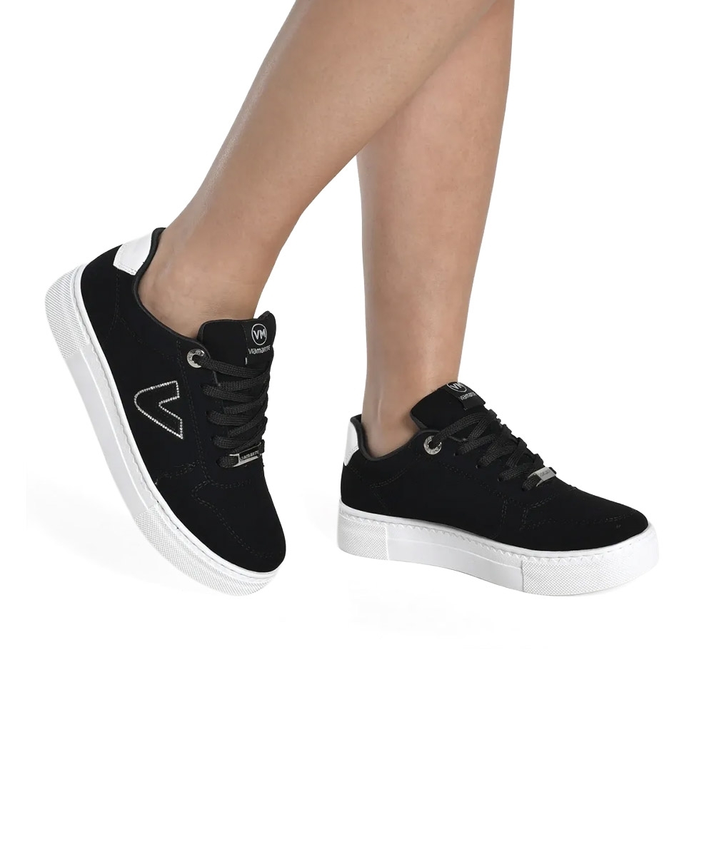 Tênis Feminino Via Marte V Casual Preto