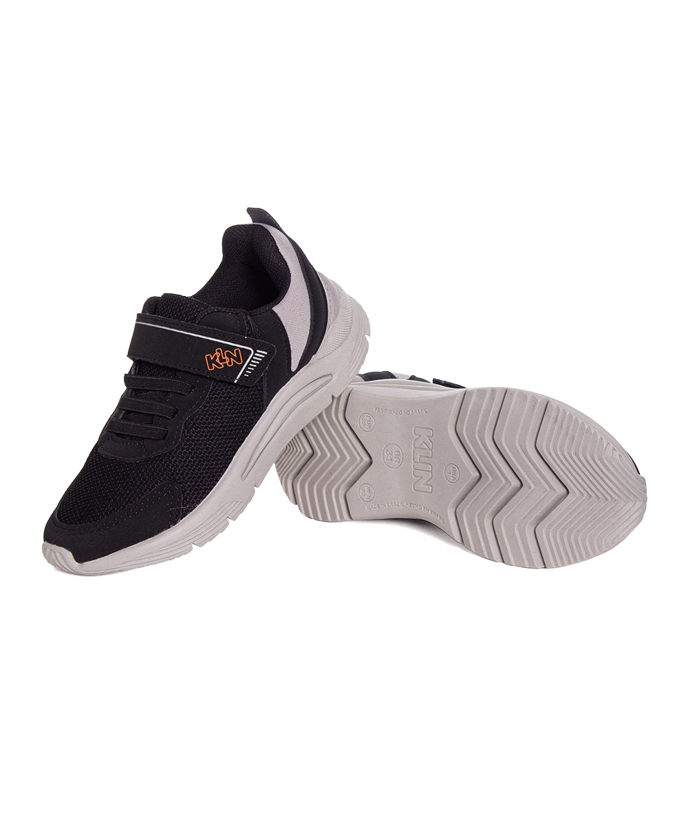 Tênis Infantil Klin New Sport Calce Fácil Preto