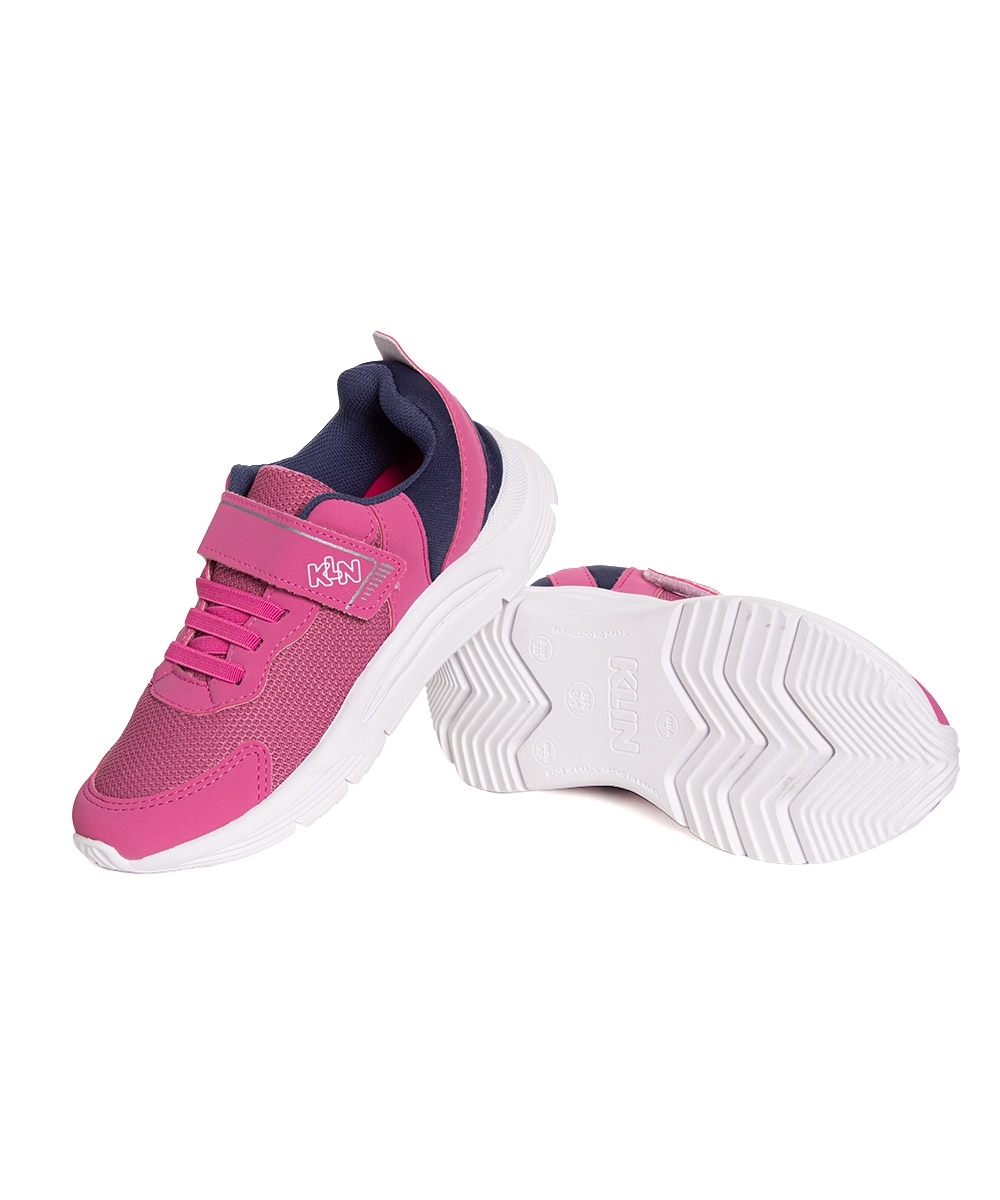 Tênis Infantil Klin New Sport Calce Fácil Pink