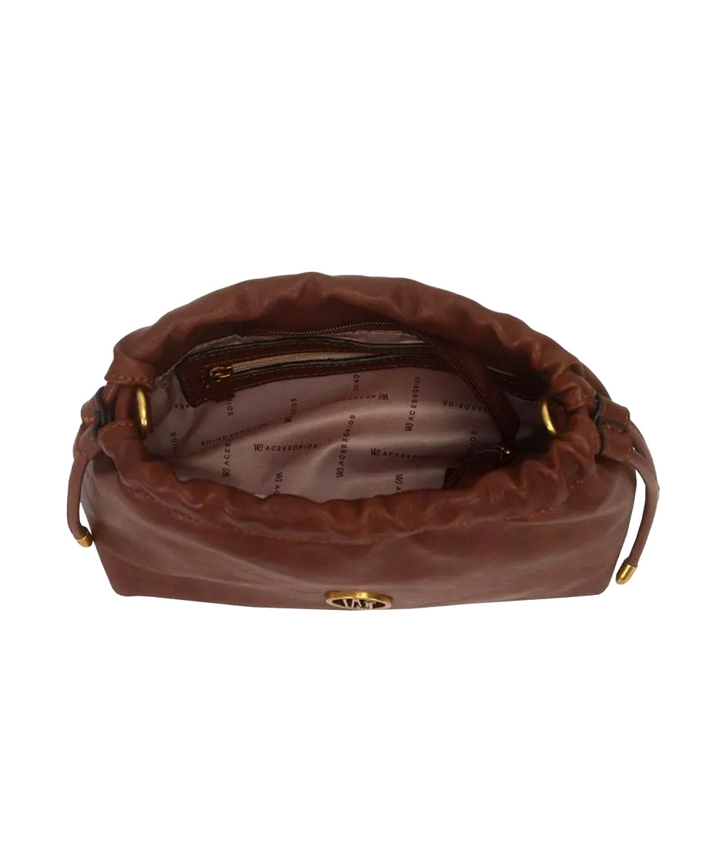 Bolsa Transversal Wj Hobo Marrom