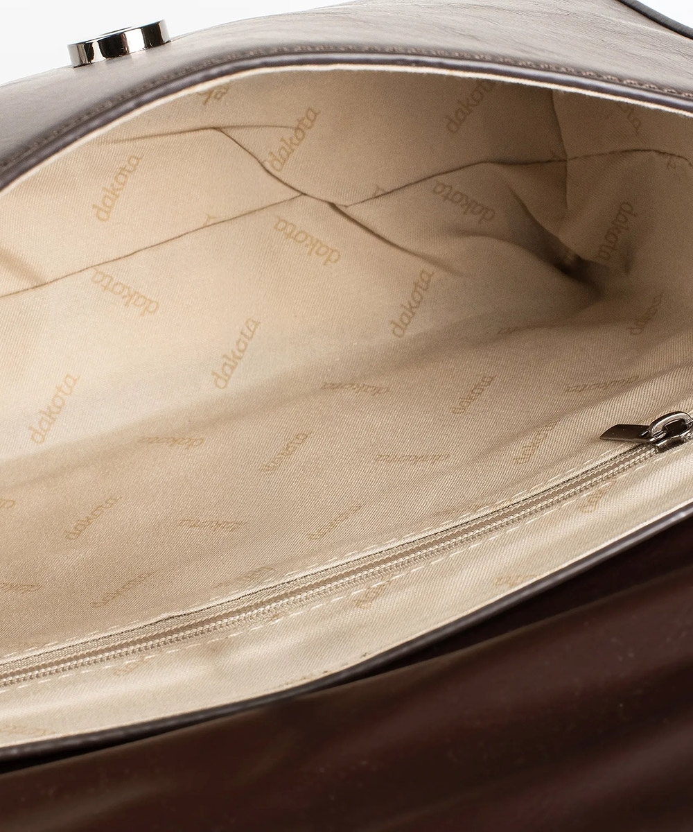 Bolsa Transversal Dakota Matelassê Café