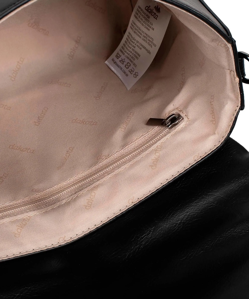 Bolsa Transversal Dakota Matelassê Preto