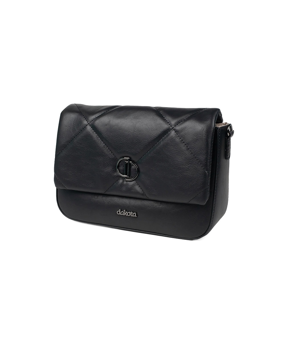 Bolsa Transversal Dakota Matelassê Preto