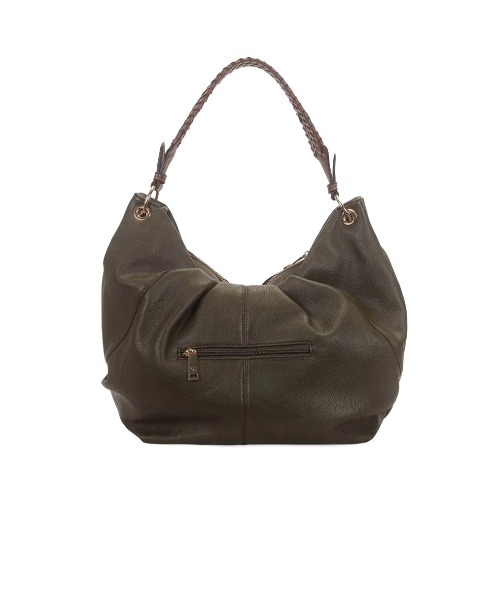 Bolsa Hobo Wj Grande Alça Trançada Verde