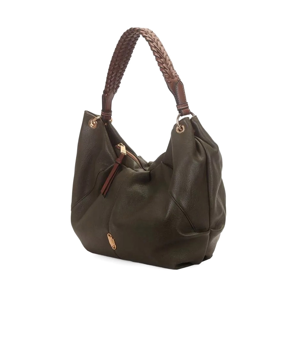 Bolsa Hobo Wj Grande Alça Trançada Verde