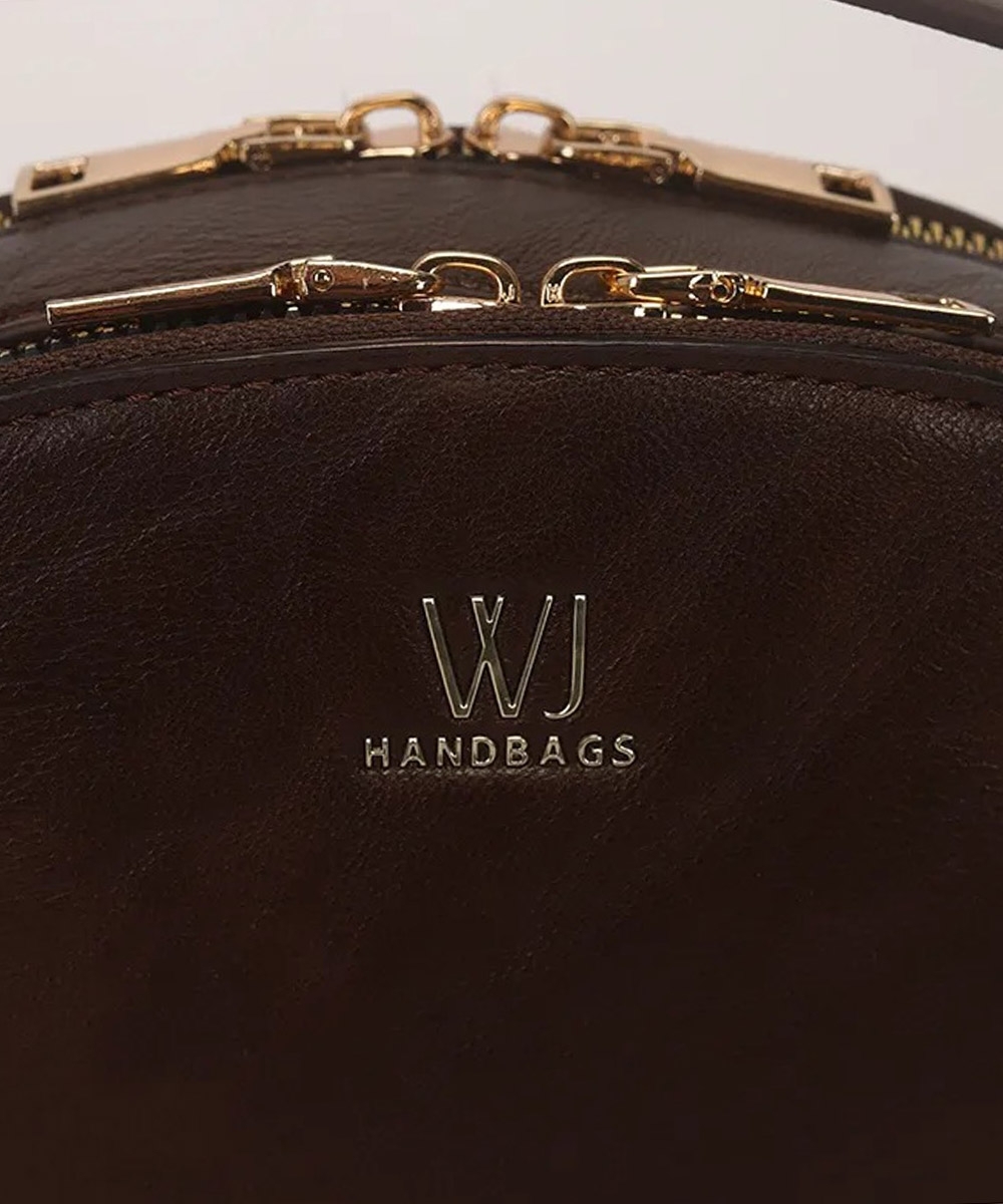 Bolsa Transversal Wj Pequena Marrom