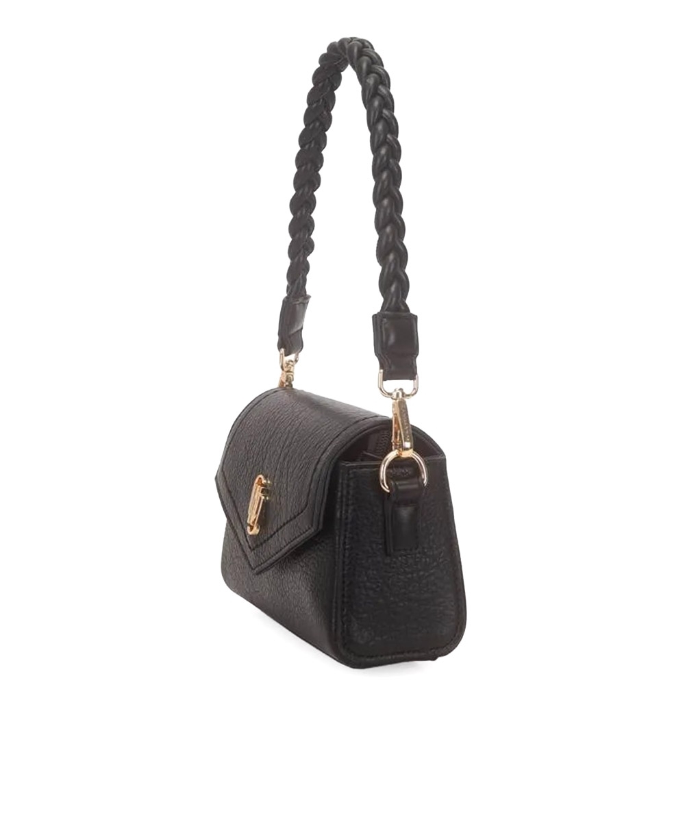 Bolsa Transversal Pequena Wj Alça Trançada Preto