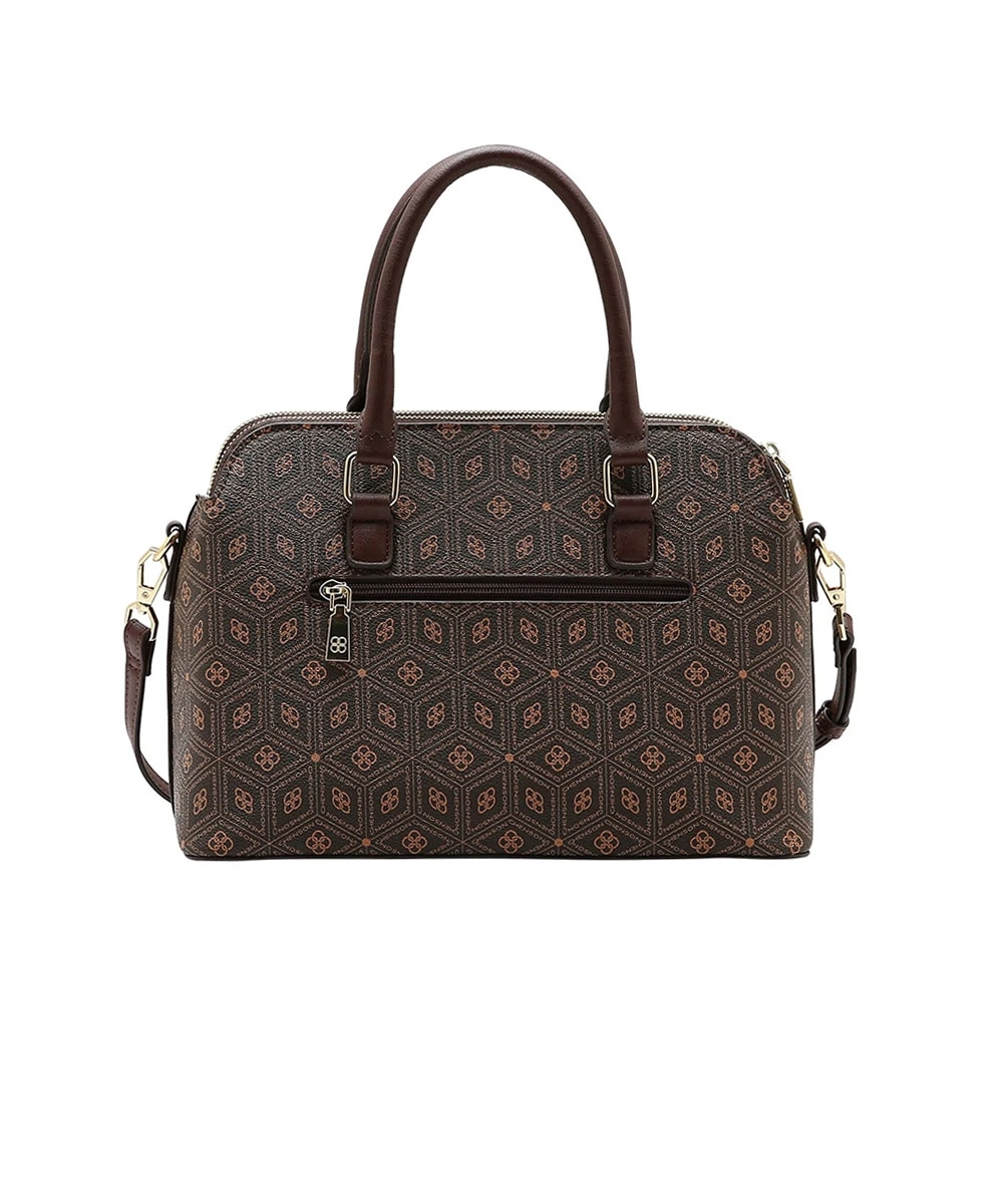 Bolsa Mão Chenson Coração Cristal Café