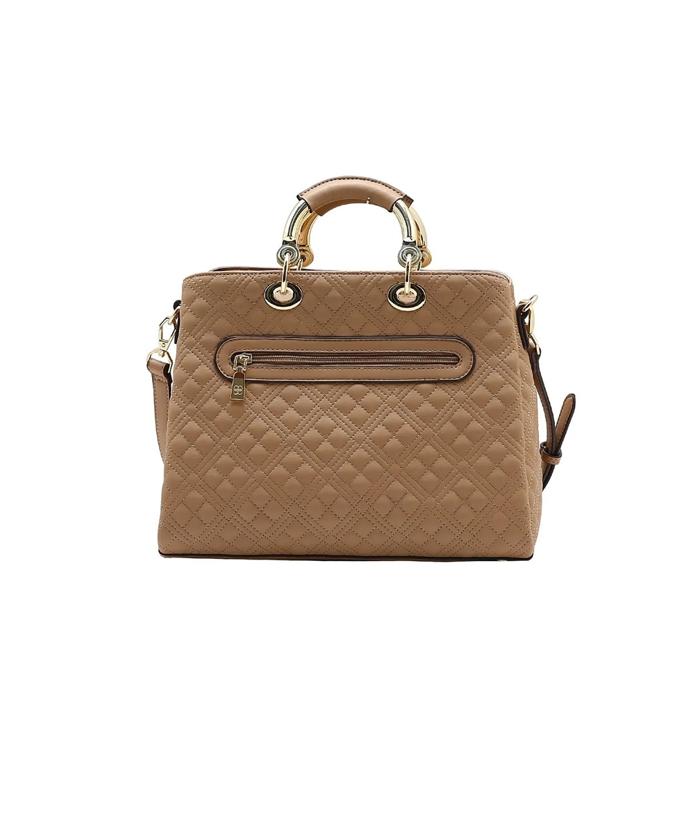 Bolsa Mão Chenson Matelassê Contemporâneo Natural