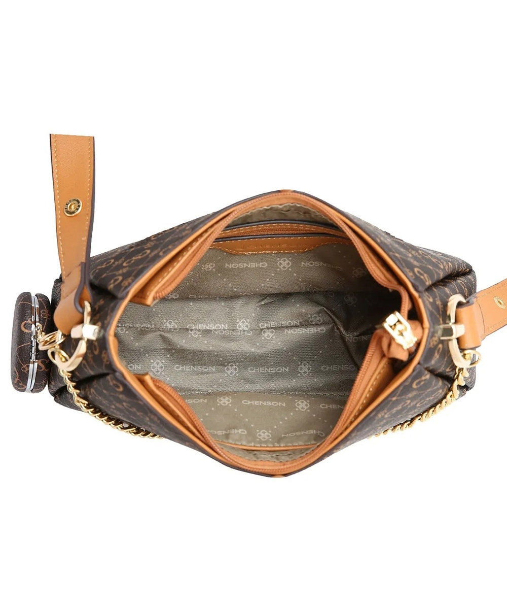 Bolsa Feminina Chenson Monograma Elegance Café