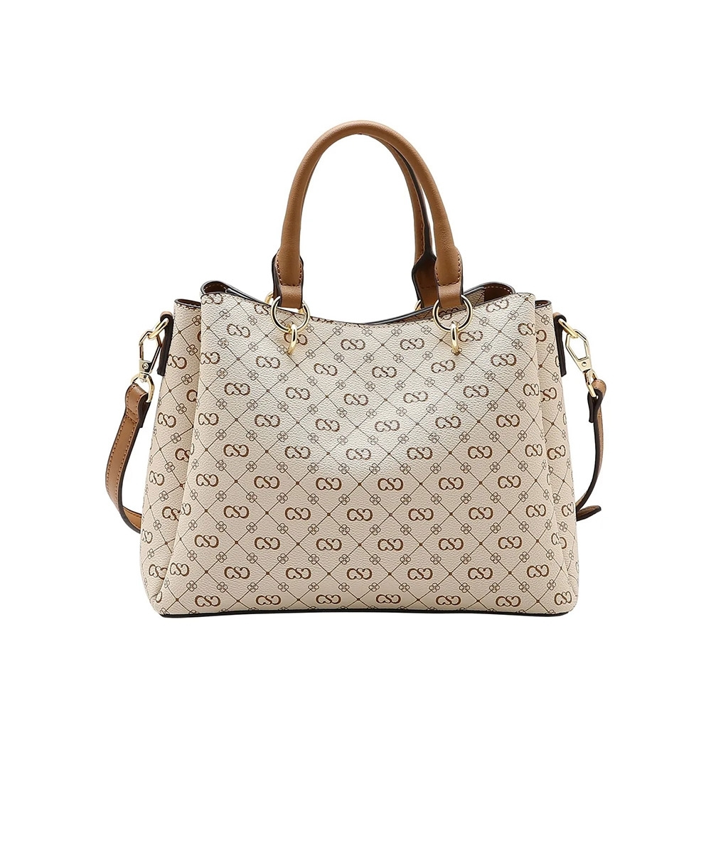 Bolsa Mão Chenson Monograma Elegance Bege