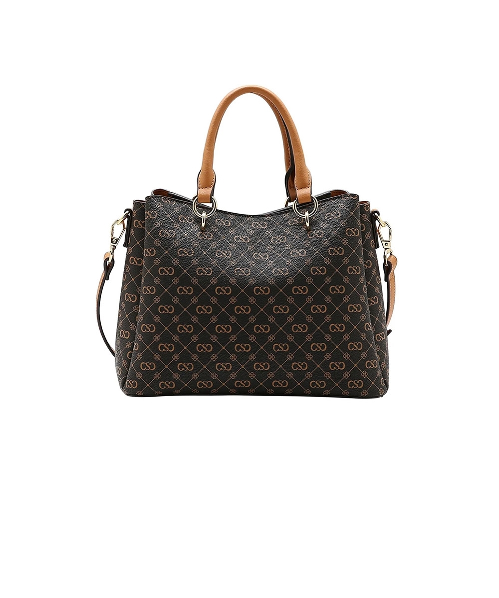 Bolsa Mão Chenson Monograma Elegance Café
