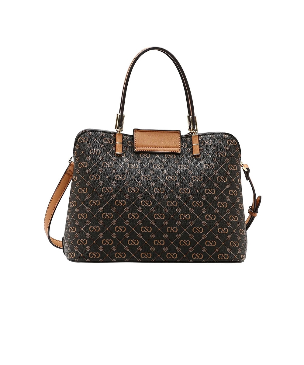 Bolsa Mão Chenson Monograma Elegance Café