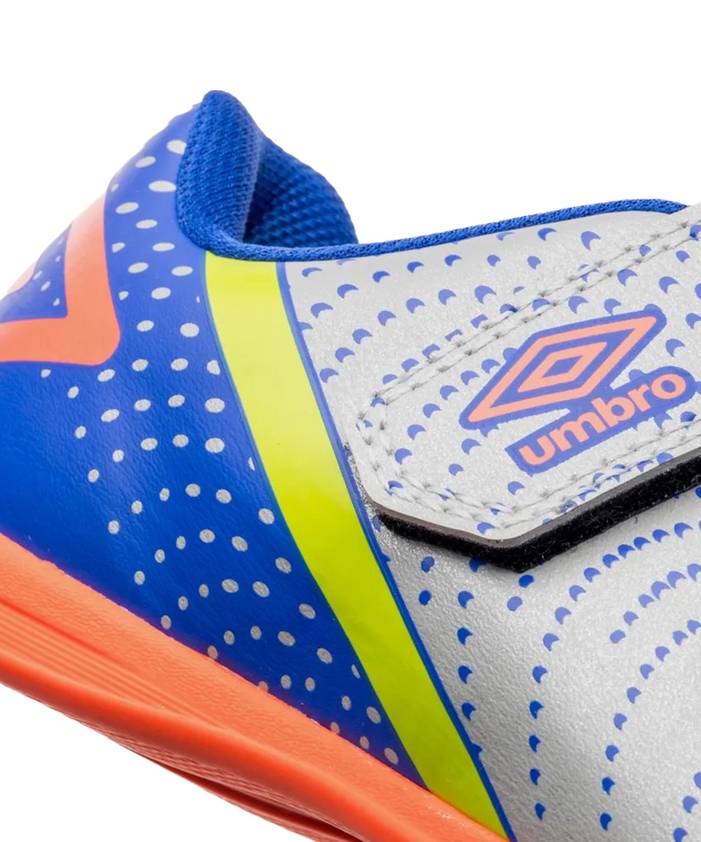 Chuteira Futsal Umbro Flip Kids U07fb00193 Cinza/azul