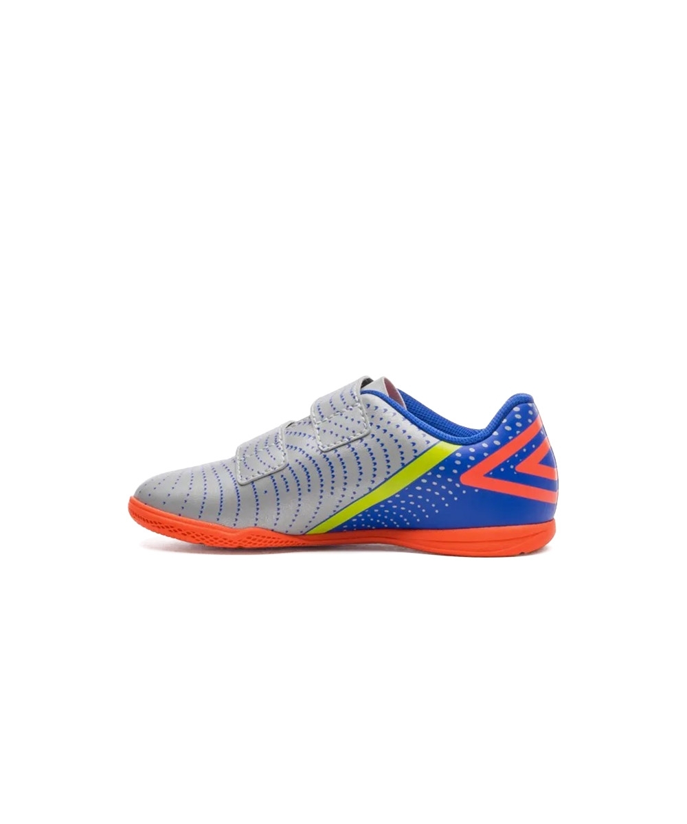 Chuteira Futsal Umbro Flip Kids U07fb00193 Cinza/azul