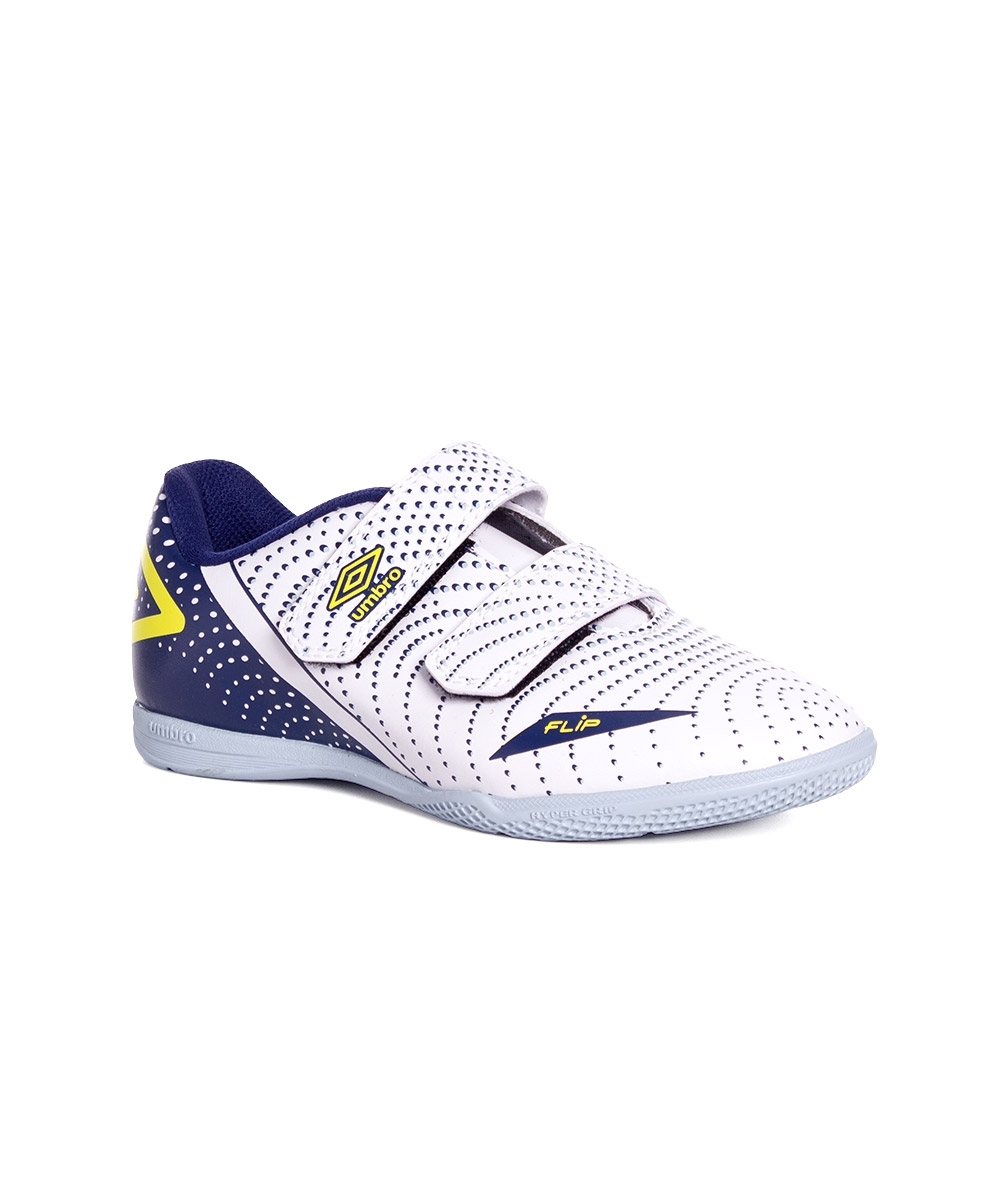 Chuteira Futsal Umbro Flip Kids U07fb00193 Branco/azul