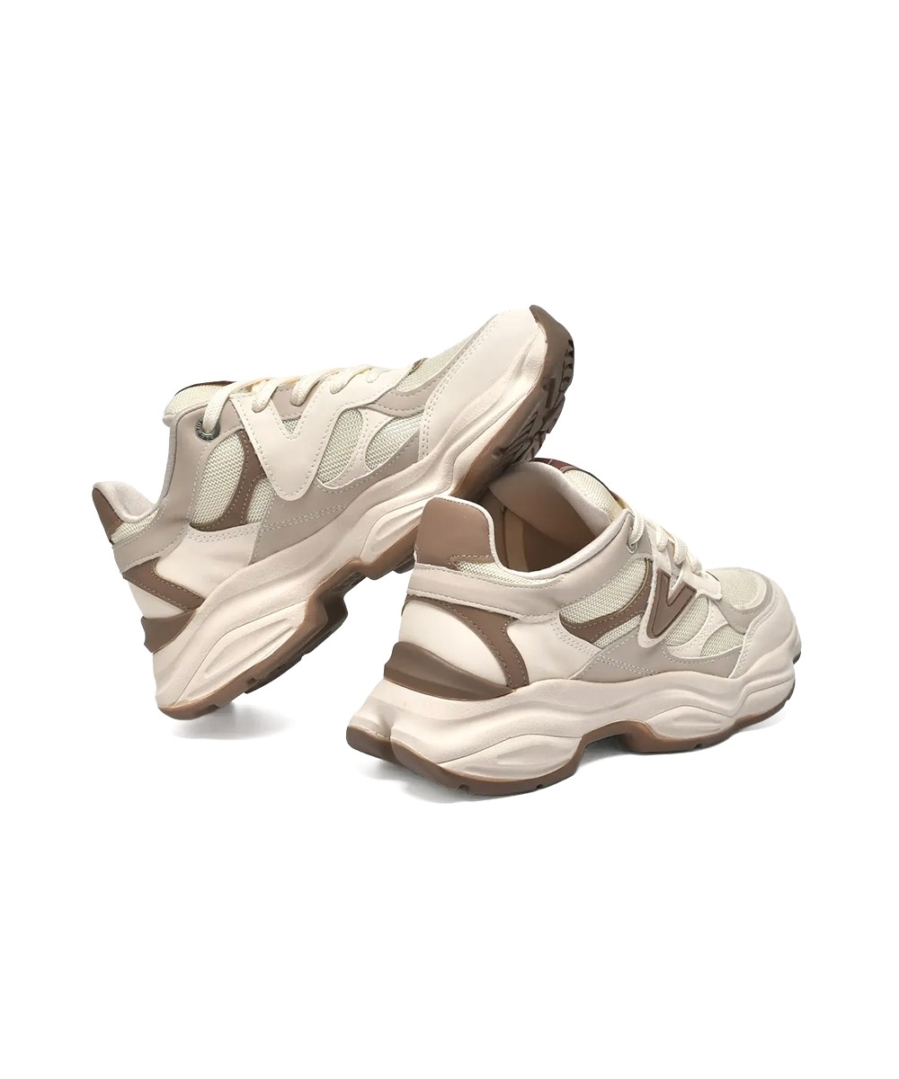 Tênis Feminino Via Marte Casual Chunky Marfim