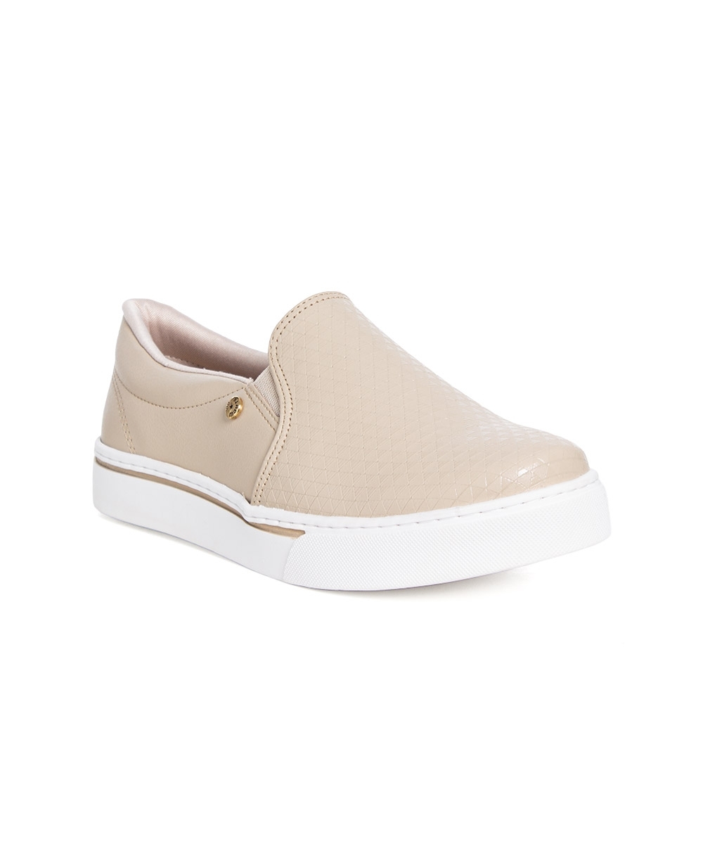 Tênis Feminino Via Marte Slip On Bege