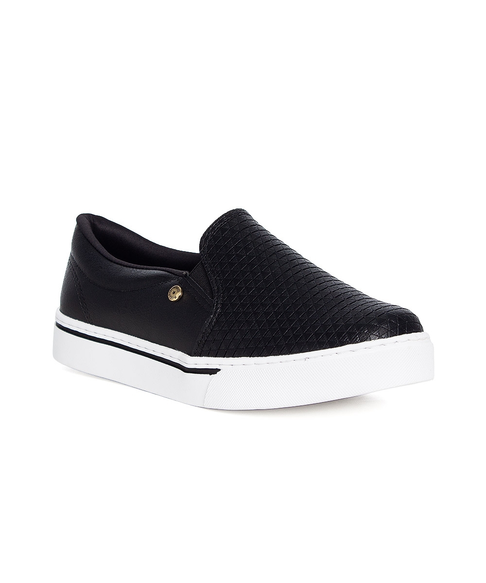 Tênis Feminino Via Marte Slip On Preto