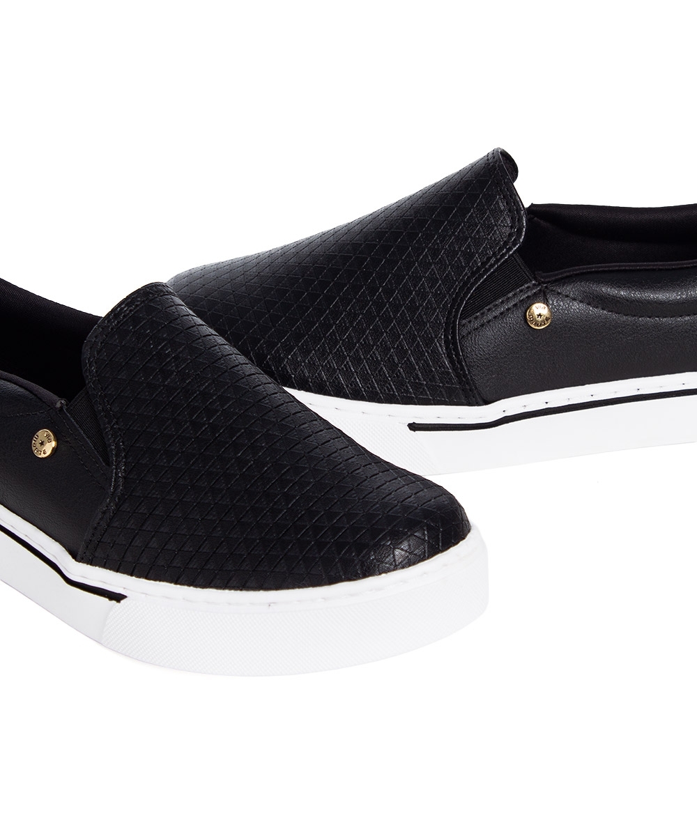 Tênis Feminino Via Marte Slip On Preto