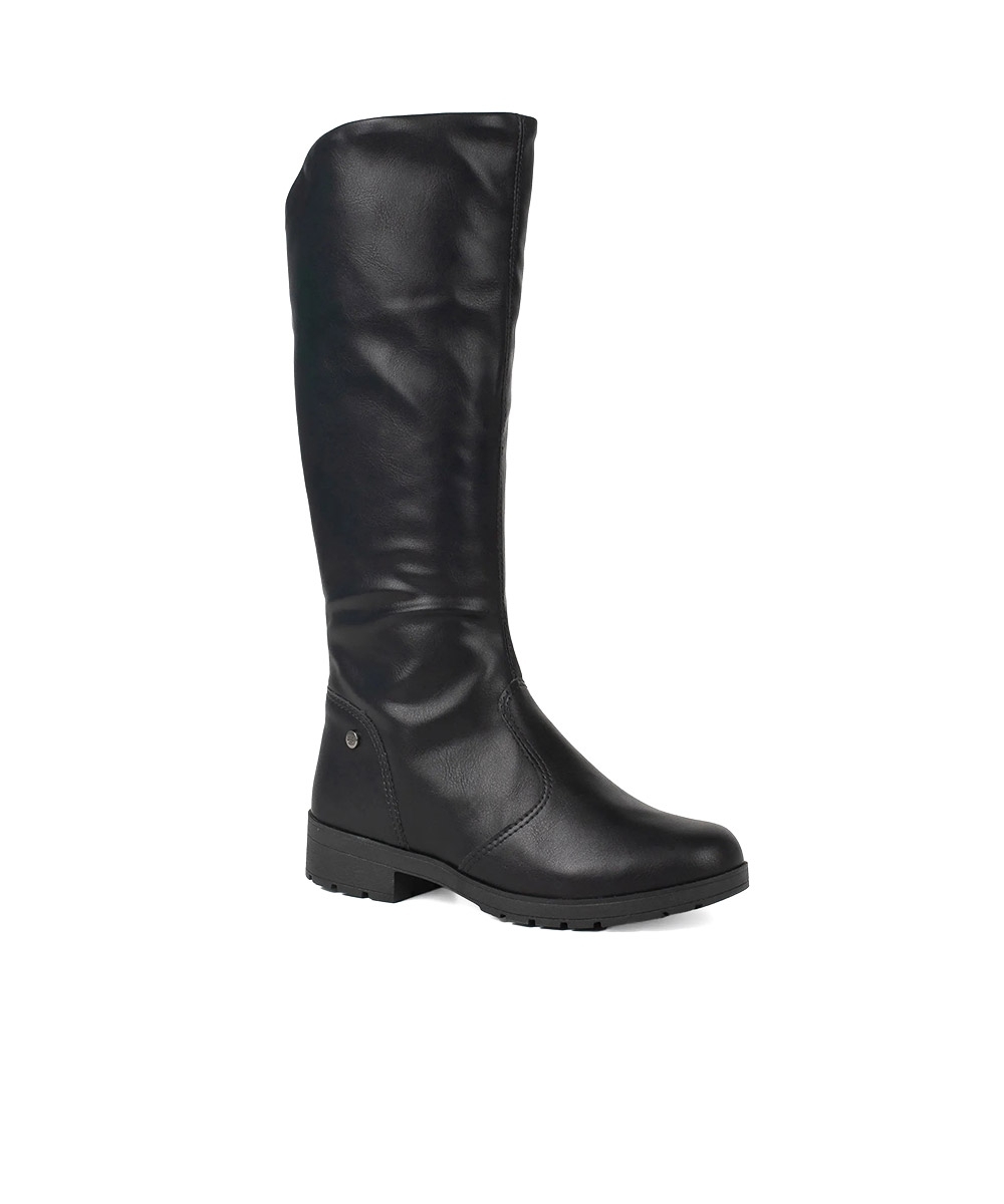 Bota Cano Longo Pink Cats Infantil Preto