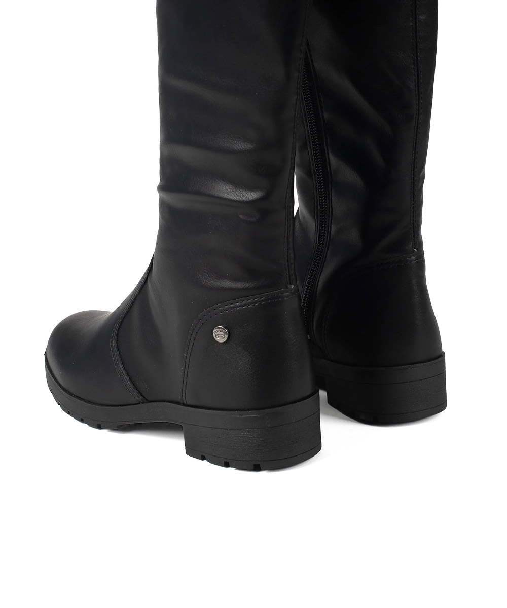 Bota Cano Longo Pink Cats Infantil Preto