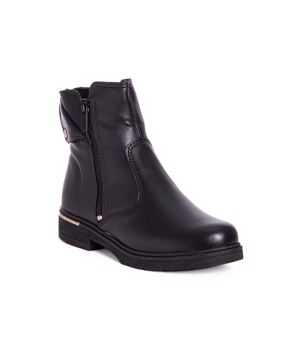 Bota Cano Curto Pink Cats Infantil Preto