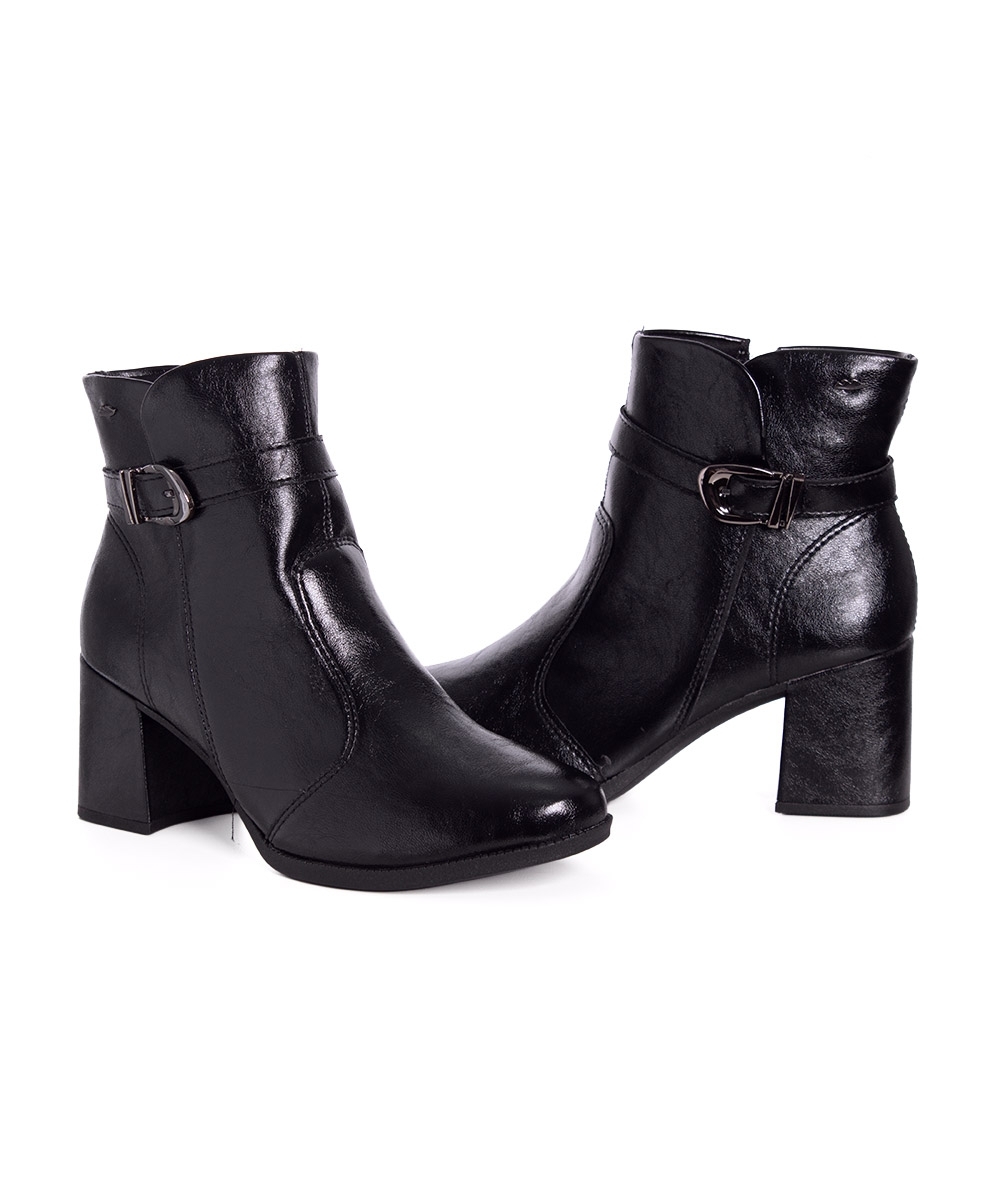 Bota Cano Curto Dakota Salto Bloco Preto