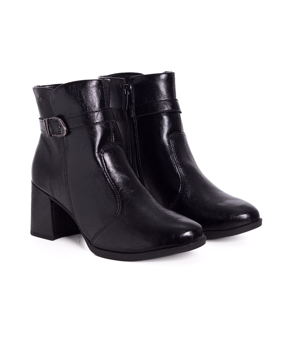 Bota Cano Curto Dakota Salto Bloco Preto