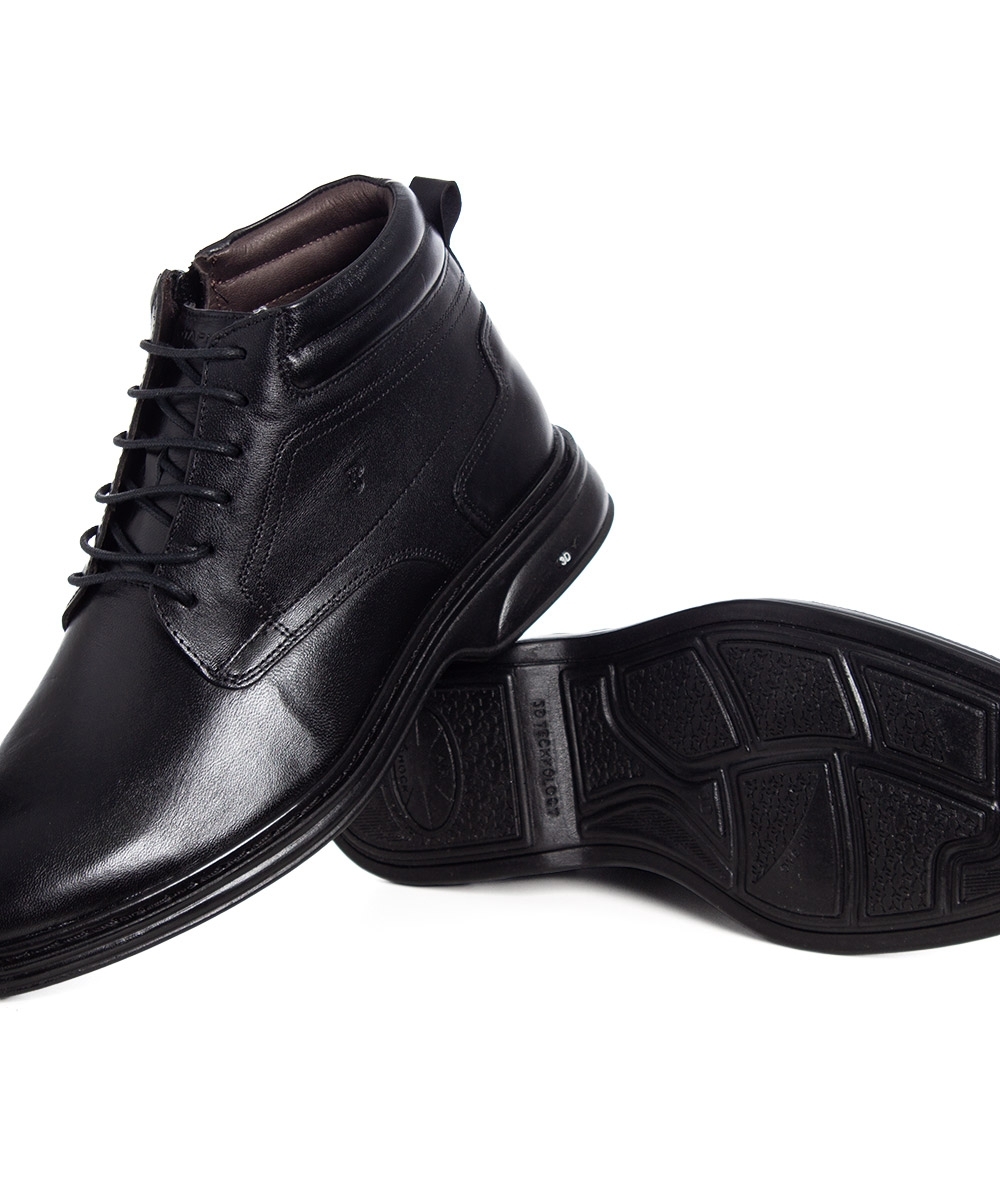Bota Masculina Jota Pe 3d Evolution Couro Preto