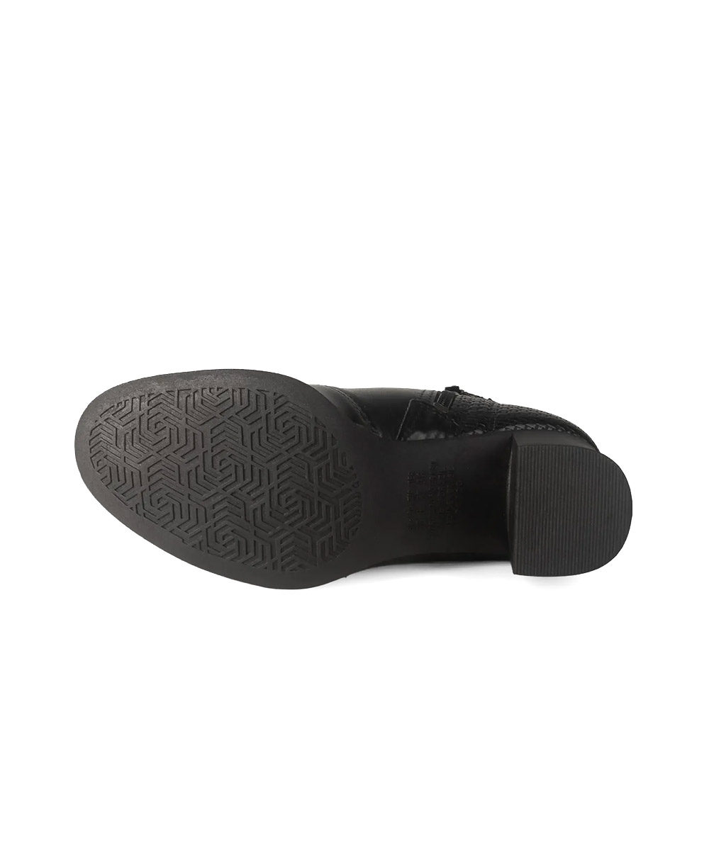 Bota Cano Curto Dakota Salto Bloco Preto
