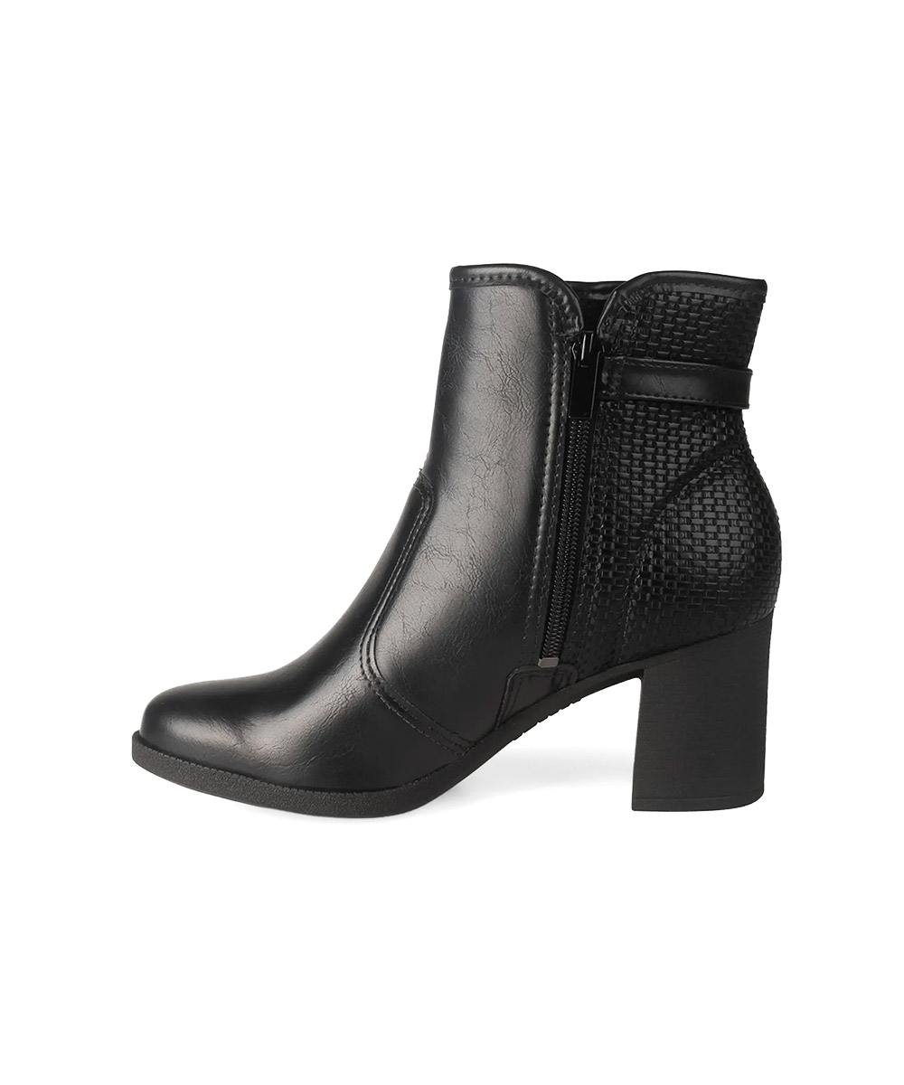 Bota Cano Curto Dakota Salto Bloco Preto
