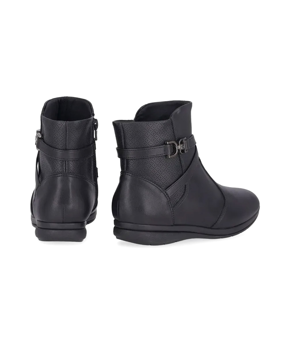 Bota Cano Curto Piccadilly Sandy Anabela Preto