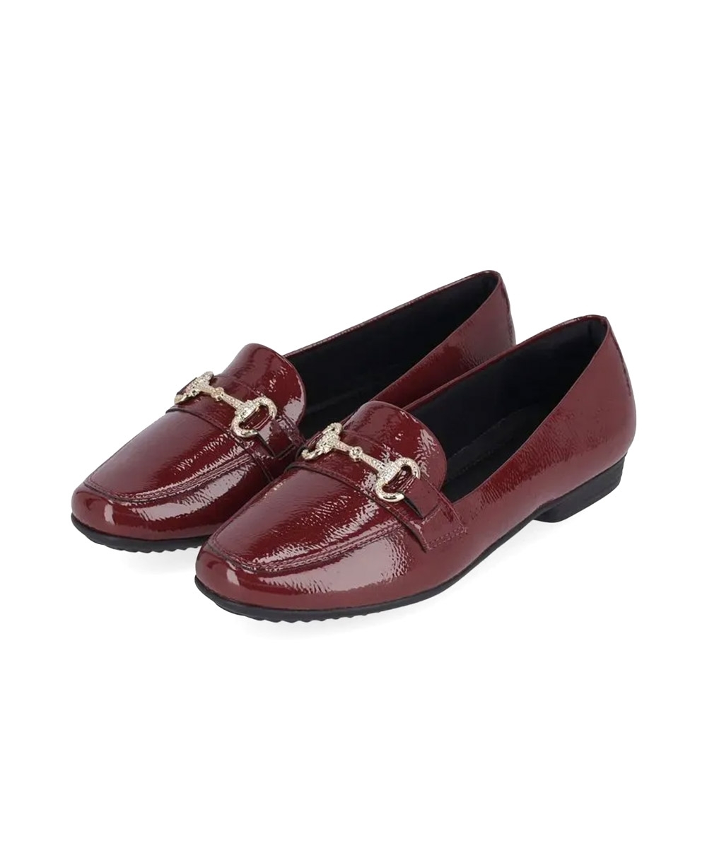 Sapato Loafer Piccadilly Raquel Salto Baixo Bordo